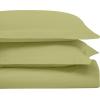 Superior Egyptian Cotton 650 Thread Count Duvet Cover Set, Bed Covers, Includes 1 Duvet Cover, 2 Pillow Shams, Bedding Essentials, Master, Guest, Hotel Bedroom Decor, King/California King, Sage(Olive Green)