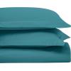 Superior Egyptian Cotton 650 Thread Count Duvet Cover Set, Bed Covers, Includes 1 Duvet Cover, 2 Pillow Shams, Bedding Essentials, Master, Guest, Hotel Bedroom Decor, King/California King, Sage(Caribbean)
