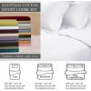 Superior Egyptian Cotton 650 Thread Count Duvet Cover Set, Bed Covers, Includes 1 Duvet Cover, 2 Pillow Shams, Bedding Essentials, Master, Guest, Hotel Bedroom Decor, King/California King, Sage(Beige)