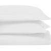Superior Egyptian Cotton 650 Thread Count Duvet Cover Set, Bed Covers, Includes 1 Duvet Cover, 2 Pillow Shams, Bedding Essentials, Master, Guest, Hotel Bedroom Decor, King/California King, Sage(White)