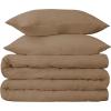 Superior Egyptian Cotton 650 Thread Count Duvet Cover Set, Bed Covers, Includes 1 Duvet Cover, 2 Pillow Shams, Bedding Essentials, Master, Guest, Hotel Bedroom Decor, King/California King, Sage(Taupe)