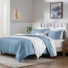 Superior Egyptian Cotton 650 Thread Count Duvet Cover Set, Bed Covers, Includes 1 Duvet Cover, 2 Pillow Shams, Bedding Essentials, Master, Guest, Hotel Bedroom Decor, King/California King, Sage(Medium Blue)