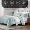 Superior Egyptian Cotton 650 Thread Count Duvet Cover Set, Bed Covers, Includes 1 Duvet Cover, 2 Pillow Shams, Bedding Essentials, Master, Guest, Hotel Bedroom Decor, King/California King, Sage(Teal)