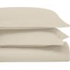 Superior Egyptian Cotton 650 Thread Count Duvet Cover Set, Bed Covers, Includes 1 Duvet Cover, 2 Pillow Shams, Bedding Essentials, Master, Guest, Hotel Bedroom Decor, King/California King, Sage(Ivory)