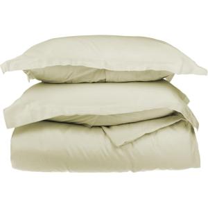 Superior Egyptian Cotton 650 Thread Count Duvet Cover Set, Bed Covers, Includes 1 Duvet Cover, 2 Pillow Shams, Bedding Essentials, Master, Guest, Hotel Bedroom Decor, King/California King, Sage(Moss)