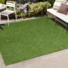 Superior Artificial Grass Indoor/Outdoor Area Rug, Faux Turf, Fake Grass for Backyard, Playground, Patio, Dog Pet Training, Synthetic Lawn, Floor Decor, Rubber Back, 5′ x 7′, Green(Green – Z)