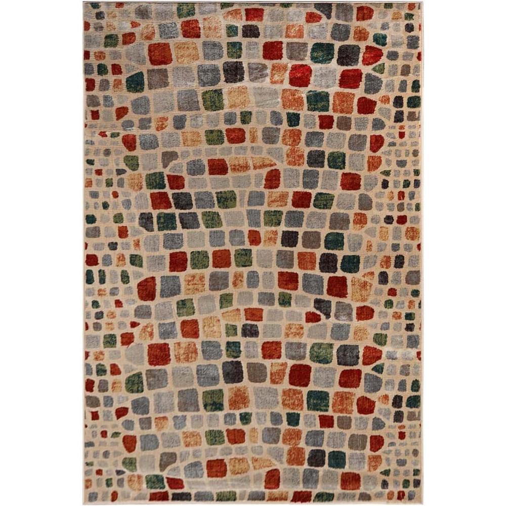 imageSUPERIOR Indoor Runner Geometric Diamond Floor Decor Soft Rugs Living Room Bedroom Office Aesthetic Accessories Hardwood Floors Dining Abner Collection 2ft x 3ft  CULLEN  MulticolorCullen  Multicolor