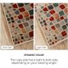SUPERIOR Indoor Runner, Geometric Diamond Floor Decor, Soft Rugs, Living Room, Bedroom, Office, Aesthetic Accessories, Hardwood Floors, Dining, Abner Collection 2ft x 3ft – CULLEN – Multicolor(Cullen – Multicolor)