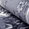 Superior Aberdare Traditional Floral Indoor Area Rug for Living Room, Bedroom, Office, Kitchen, Dining, Washable Rugs, Foam Backing, Seraphina Collection, 4′ x 6′, Black-White(4′ x 6′)