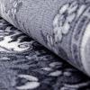Superior Aberdare Traditional Floral Indoor Area Rug for Living Room, Bedroom, Office, Kitchen, Dining, Washable Rugs, Foam Backing, Seraphina Collection, 4′ x 6′, Black-White(2.7′ x 8′)