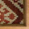 Superior Indoor Area Rug, Jute Backing, Color Block Rugs for Entryway, Living Room, Floors, Office Floor Cover, Modern Southwestern Geometric Rug, Berlin Collection, 4′ x 6′, Beige Maroon