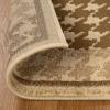Superior Indoor Area Rug, Jute Backing, Modern Farmhouse Checkered Houndstooth, Ideal for Entry, Living Room, Kitchen, Bedroom, Hallway, Floor Cover, Natte Collection, 4′ x 6′, Beige