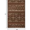 Superior Indoor Area Rug, Jute Backing, Southwestern Geometric Medallion, Ideal for Entryway, Living Room, Kitchen, Bedroom, Hallway, Floor Cover, Tampa Collection, 4′ x 6′, Maroon