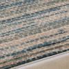 Superior Indoor Large Area Rug, Pastel Striped Design, Decor for Bedroom, Living Room, Kitchen, Entryway, Office, Dining, Laundry, Dorm, Floor Throw, Jute Backing, Montauk Collection, 2′ 7″ x 8′, Blue