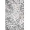 Superior Indoor Outdoor Area Rug, Floor Decor Perfect for Patio, Pool, Deck, Kitchen, Entryway, Tropical Leaves Coastal Style Rug, Siesta Collection, 5′ 2″ x 7′ 2″, Slate