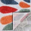 Superior Indoor Outdoor Area Rug, Perfect for Patio, Poolside, Backyard, Porch, Easy Clean Washable, Ideal for High Traffic Areas, Non Skid, Floral Design Marigold Collection, 10’x14′, Multicolor