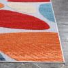 Superior Indoor Outdoor Area Rug, Perfect for Patio, Poolside, Backyard, Porch, Easy Clean Washable, Ideal for High Traffic Areas, Non Skid, Modern Geometric, Tulip Collection, 5’6″x8′, Multicolor
