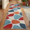 Superior Indoor Outdoor Runner Rug, Perfect for Patio, Poolside, Backyard, Porch, Easy Clean Washable, Ideal for High Traffic Areas, Non Skid, Modern Geometric, Tulip Collection, 2’3″x8′, Multicolor