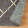Superior Indoor Runner Area Rug with Jute Backing, Perfect for Home Entry, Hallway, Office, Kitchen, Dorm, Hardwood Floors, Bedroom Room, Border Collection – 2ft x 3ft, BORDER-Multicolor(Lattice-slate)