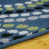 Superior Indoor Runner Area Rug with Jute Backing, Perfect for Home Entry, Hallway, Office, Kitchen, Dorm, Hardwood Floors, Bedroom Room, Border Collection – 2ft x 3ft, BORDER-Multicolor(Burgess-blue)
