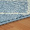 Superior Indoor Runner Area Rug with Jute Backing, Perfect for Home Entry, Hallway, Office, Kitchen, Dorm, Hardwood Floors, Bedroom Room, Border Collection – 2ft x 3ft, BORDER-Multicolor(Lattice-blue)