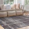 Superior Indoor Runner Area Rug with Jute Backing, Perfect for Home Entry, Hallway, Office, Kitchen, Dorm, Hardwood Floors, Bedroom Room, Border Collection – 2ft x 3ft, BORDER-Multicolor(Painted-charcoal)