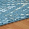 Superior Indoor Runner Area Rug with Jute Backing, Perfect for Home Entry, Hallway, Office, Kitchen, Dorm, Hardwood Floors, Bedroom Room, Border Collection – 2ft x 3ft, BORDER-Multicolor(Arete-blue)