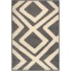 Superior Indoor Runner Area Rug with Jute Backing, Perfect for Home Entry, Hallway, Office, Kitchen, Dorm, Hardwood Floors, Bedroom Room, Border Collection – 2ft x 3ft, BORDER-Multicolor(Flagston-grey)