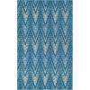 Superior Indoor Runner Area Rug with Jute Backing, Perfect for Home Entry, Hallway, Office, Kitchen, Dorm, Hardwood Floors, Bedroom Room, Border Collection – 2ft x 3ft, BORDER-Multicolor(Arete-blue)