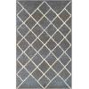 Superior Indoor Runner Area Rug with Jute Backing, Perfect for Home Entry, Hallway, Office, Kitchen, Dorm, Hardwood Floors, Bedroom Room, Border Collection – 2ft x 3ft, BORDER-Multicolor(Lattice-slate)