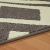 Superior Indoor Runner Area Rug with Jute Backing, Perfect for Home Entry, Hallway, Office, Kitchen, Dorm, Hardwood Floors, Bedroom Room, Border Collection – 2ft x 3ft, BORDER-Multicolor(Flagston-grey)