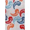 Superior Indoor Outdoor Area Rug, Perfect for Patio, Poolside, Backyard, Entryway, Mudroom, Easy Clean Washable, High Traffic Areas, Modern Bohemian, 4’x6′, Multicolor