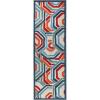 Superior Indoor Outdoor Area Rug, Perfect for Patio, Poolside, Backyard, Porch, Easy Clean Washable, Ideal for High Traffic Areas, Non Skid, Modern Geometric, Waimea Collection, 3’x5′, Multicolor