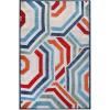 Superior Indoor Outdoor Area Rug, Perfect for Patio, Poolside, Backyard, Porch, Easy Clean Washable, Ideal for High Traffic Areas, Non Skid, Modern Geometric, Waimea Collection, 10’x14′, Multicolor