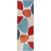 Superior Indoor Outdoor Runner Rug, Perfect for Patio, Poolside, Backyard, Porch, Easy Clean Washable, Ideal for High Traffic Areas, Non Skid, Modern Geometric, Tulip Collection, 2’3″x8′, Multicolor