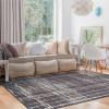 Superior Indoor Runner Area Rug with Jute Backing, Perfect for Home Entry, Hallway, Office, Kitchen, Dorm, Hardwood Floors, Bedroom Room, Border Collection – 2ft x 3ft, BORDER-Multicolor(Painted-charcoal)