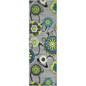 Superior Indoor Runner Area Rug with Jute Backing, Perfect for Home Entry, Hallway, Office, Kitchen, Dorm, Hardwood Floors, Bedroom Room, Border Collection – 2ft x 3ft, BORDER-Multicolor(Lana-multicolor)