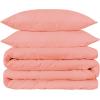 1500 Thread Count 100% Egyptian Cotton, Single Ply, King/California King Duvet Cover Set, Solid, White(Dusted Rose – Z)