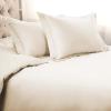 1500 Thread Count 100% Egyptian Cotton, Single Ply, King/California King Duvet Cover Set, Solid, White(Ivory)