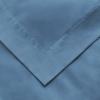 1500 Thread Count 100% Egyptian Cotton, Single Ply, King/California King Duvet Cover Set, Solid, White(Medium Blue)