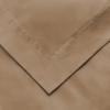1500 Thread Count 100% Egyptian Cotton, Single Ply, King/California King Duvet Cover Set, Solid, White(Taupe)