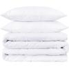 1500 Thread Count 100% Egyptian Cotton, Single Ply, King/California King Duvet Cover Set, Solid, White(White)