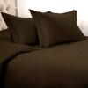 1500 Thread Count 100% Egyptian Cotton, Single Ply, King/California King Duvet Cover Set, Solid, White(Mocha)