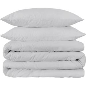 1500 Thread Count 100% Egyptian Cotton, Single Ply, King/California King Duvet Cover Set, Solid, White(Platinum – Z)
