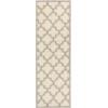 Superior Bengali Trellis Shag Area Rug, 2′ 7″ x 8′, Grey