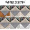 Superior Indoor Area Rug Pad, Non-Slip, Non-Skid, Floor Protector, Hardwood, Tile Floor Padding, Furniture Gripper, Slide Stopper, Felt and Rubber Rug Grip, with Coating, Lynn Collection, 2′ 7″ x 10′(5′ x 8′ (Rectangular))