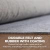 Superior Indoor Area Rug Pad, Non-Slip, Non-Skid, Floor Protector, Hardwood, Tile Floor Padding, Furniture Gripper, Slide Stopper, Felt and Rubber Rug Grip, with Coating, Lynn Collection, 2′ 7″ x 10′(2′ x 4′ (Rectangular))
