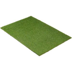 Superior Artificial Grass Indoor Outdoor Area Rug, Durable and Low maintainance, Fake Grass Turf with Drainage Holes, Backyard, Patio, Dog Pet Training, Rubber Back, 3’x5′, Green