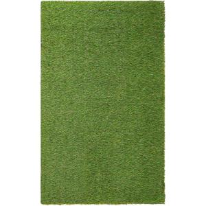 Superior Artificial Grass Indoor Outdoor Area Rug, Durable and Low maintainance, Fake Grass Turf with Drainage Holes, Backyard, Patio, Dog Pet Training, Rubber Back, 6’6″x10′, Green