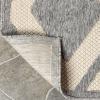 Superior Indoor Outdoor Area Rug, Perfect for Patio, Backyard, Mudroom, Easy Clean Washable, High Traffic, Modern Geometric Diamond Design, Daelyn Collection, 4’x6′, Grey